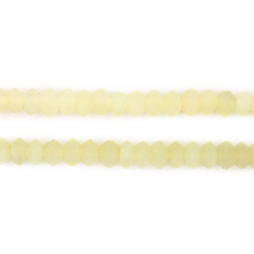 Yellow Saucer Afghan Jade Beads (6mm) - The Bead Chest