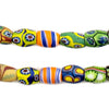 Oval Antique Venetian African Millefiori Trade Beads #15857