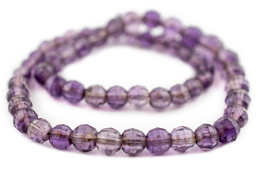 Graduated Faceted Round Amethyst Beads (6-10mm) - The Bead Chest