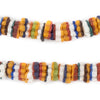 Multicolor West African Flower Krobo Beads (11mm)