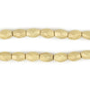 Faceted Brass Oval Beads (9x6mm)