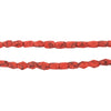 Coral-Style Faceted Rectangle Afghan Stone Beads (4mm)