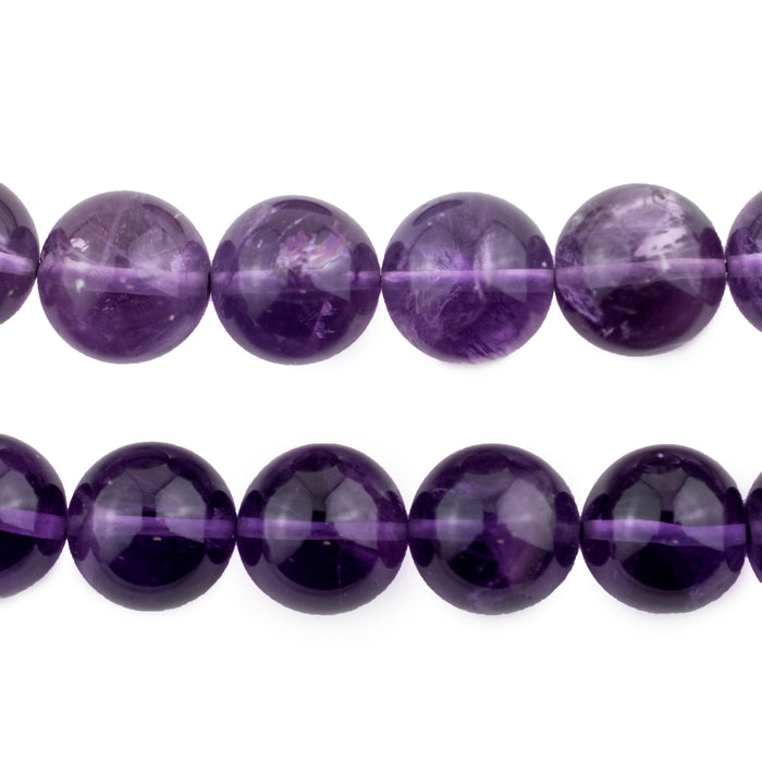 Round Amethyst Beads (13-14mm) - The Bead Chest