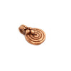 Copper Baule-Style Spiral Charm
