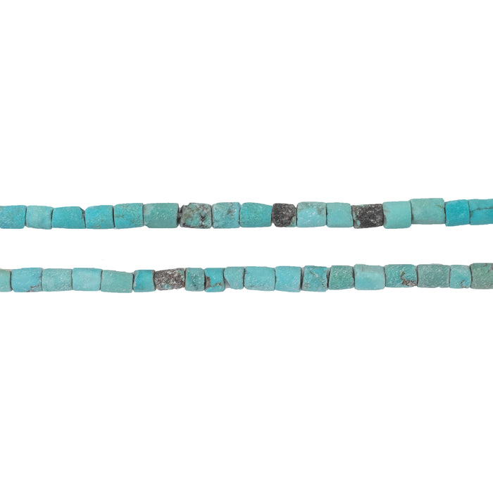 Cylindrical Afghani Turquoise Heishi Beads (3mm) - The Bead Chest