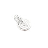 Shiny Silver Baule-Style Spiral Charm