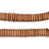 Copper Faceted Square Heishi Beads (9mm)