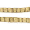 Brass Faceted Square Heishi Beads (9mm)