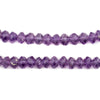 Faceted Rondelle Amethyst Beads (8mm)