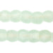 Pastel Green Recycled Glass Beads (14mm) - The Bead Chest