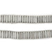 Silver Faceted Square Heishi Beads (9mm) - The Bead Chest