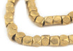 Brass Diamond Cut Beads (7mm, Large Hole) - The Bead Chest