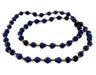 Dark Cobalt Recycled Paper Beads from Uganda - The Bead Chest