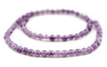 Cloudy Round Amethyst Beads (6mm) - The Bead Chest