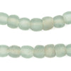 Dark Clear Aqua Recycled Glass Beads (11mm)