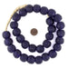 Jumbo Cobalt Blue Recycled Glass Beads (23mm) - The Bead Chest
