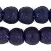 Jumbo Cobalt Blue Recycled Glass Beads (23mm)
