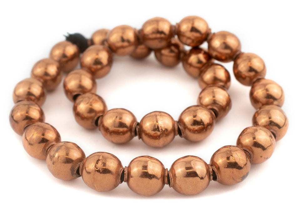 Copper Sphere Hollow Tribal Beads (18mm) - The Bead Chest