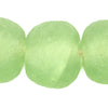 Super Jumbo Pastel Green Recycled Glass Beads (35mm)