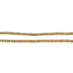 Brass Flat Disk Heishi Beads (2mm)