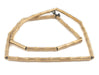 Antiqued Brass Bamboo-Shaped Beads - The Bead Chest