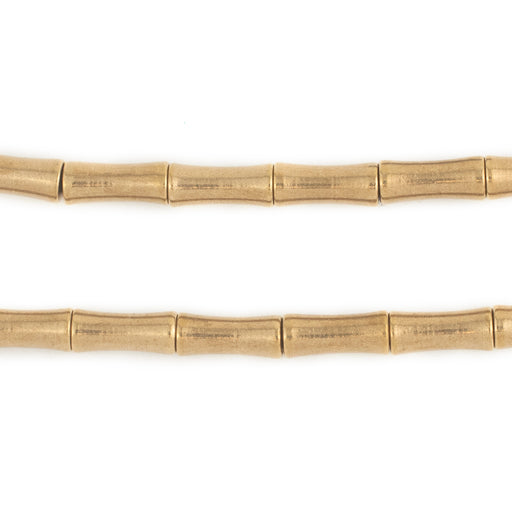 Antiqued Brass Bamboo-Shaped Beads