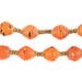 Orange Medley Recycled Paper Beads from Uganda - The Bead Chest