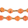 Orange Medley Recycled Paper Beads from Uganda