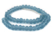 Light Blue Rondelle Java Recycled Glass Beads (6x10mm) - The Bead Chest