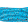 Byzantine Blue Cylindrical Afghan Turquoise Heishi Beads (3mm)