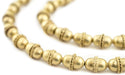 Ethiopian Brass Wired Oval Beads (13x10mm) - The Bead Chest