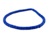 Cobalt Blue African Vinyl Stretch Bracelet - The Bead Chest