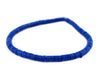 Cobalt Blue African Vinyl Stretch Bracelet