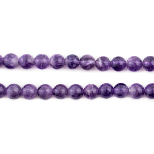 Earthy Round Amethyst Beads (6mm) - The Bead Chest