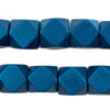 Azul Blue Diamond Cut Natural Wood Beads (15mm)