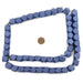 Cobalt Blue Diamond Cut Natural Wood Beads (15mm) - The Bead Chest