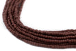 Earth Brown Afghani Tribal Seed Beads (10 Strands) - The Bead Chest