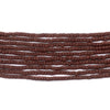 Brick Brown Afghan Tribal Seed Beads (10 Strands)