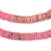 Tourmaline Pink Bone Button Beads (8mm)