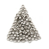 Silver Round Crimp Beads (4mm, Set of 100)