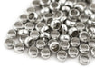 Silver Round Crimp Beads (4mm, Set of 100) - The Bead Chest