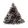 Gunmetal Round Crimp Beads (4mm, Set of 100)