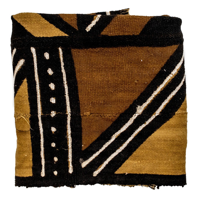 Earthy Bogolan Mali Mud Cloth (Farakade Design) - The Bead Chest