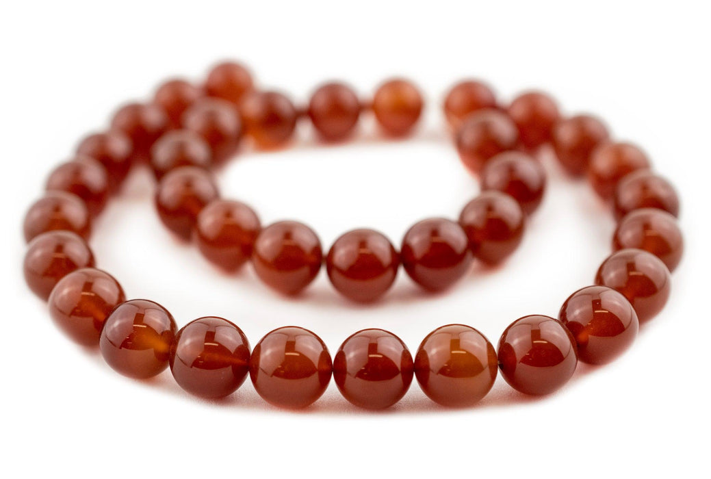 Round Carnelian Beads (12mm) - The Bead Chest