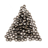 Gunmetal Round Crimp Beads (3mm, Set of 100)