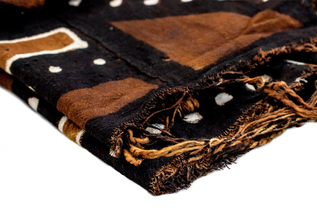 Earthy Bogolan Mali Mud Cloth (Kan Design) - The Bead Chest