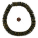 Olive Green Disk Coconut Shell Beads (20mm) - The Bead Chest