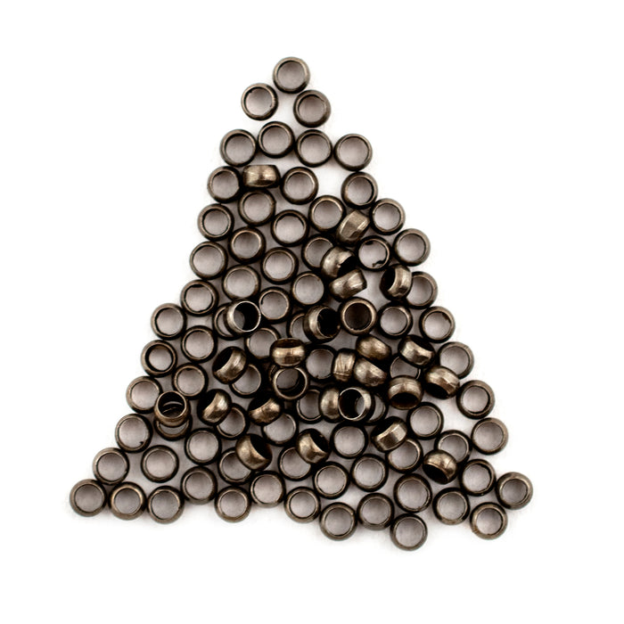 Bronze Round Crimp Beads (3mm, Set of 100) - The Bead Chest