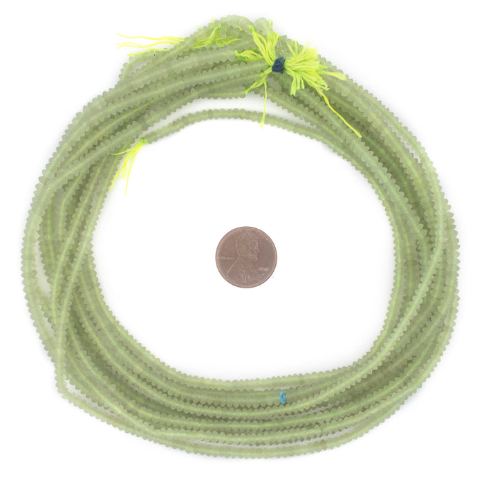 Pastel Green Jade Saucer Beads (3-4mm) - The Bead Chest