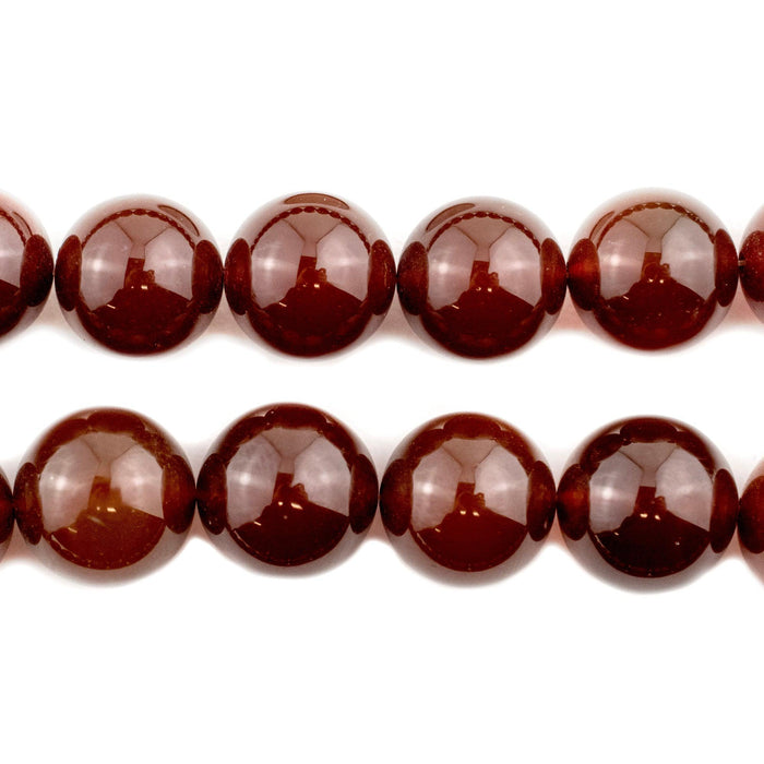 Round Carnelian Beads (14mm) - The Bead Chest